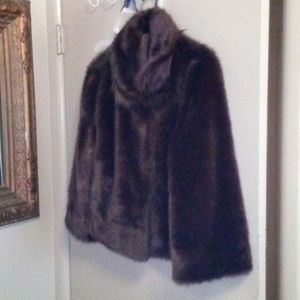 Adrienne laudau mink coat